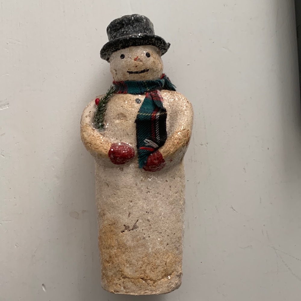 Vintage snowman signed by artist 1996